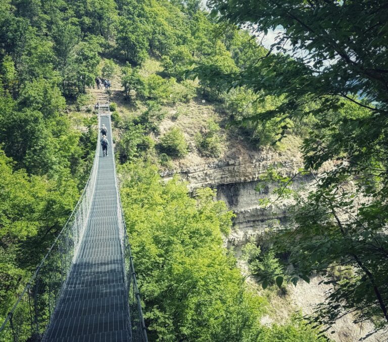 Trekking sui nuovi sentieri del Guardamonte e sul Ponte Tibetano