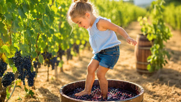 Vendemmia dei bambini